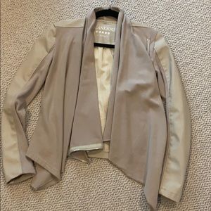 BLANK NYC Faux Leather Jacket Grey XS